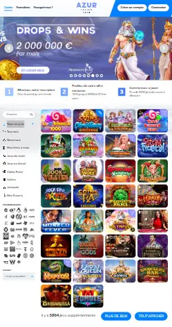 l'application et interface God Of Coins Casino