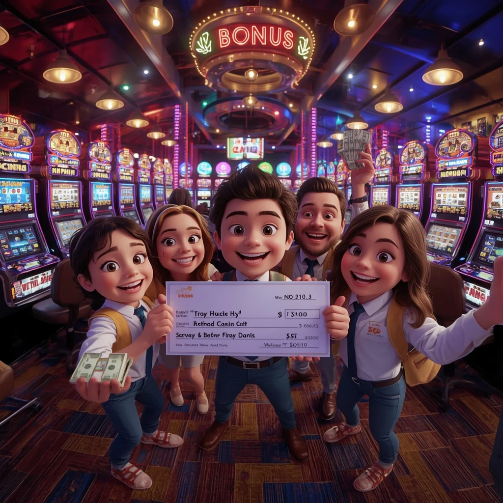 bonus dans les mains d'un homme au casino GOD OF COINS CASINO